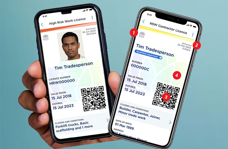 All NSW  trade licences are now digital